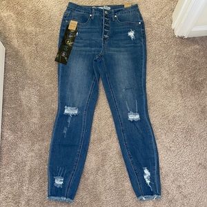 Organic Blue size 11 raw ankle length jeans never worn nwt